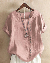 Cindy | Relaxed Button Front Blouse