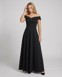 Debbie | Off-Shoulder Party Maxi Dress with Flared Skirt