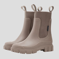 Kimberly | Chelsea Rain Boots with Lug Sole