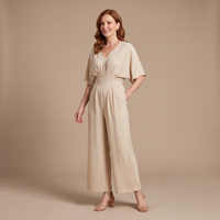Laura | Elegant Wrap Jumpsuit with V-Neck and Wide-Leg Fit