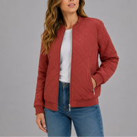 Laura | Quilted Bomber Jacket with Side Pockets