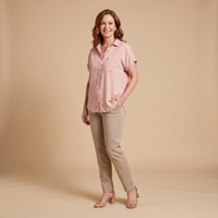Lisa | Relaxed Button-Front Blouse With Chest Pocket