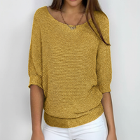 Pamela | Wide Neck Dolman Sleeve Knit Sweater
