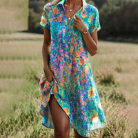 Rose | Bohemian Floral Maxi Dress With Front Split