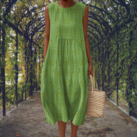 Sandra | Sleeveless Textured Midi Dress