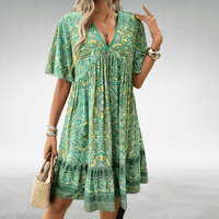 Vicki | Bohemian Paisley Midi Dress
